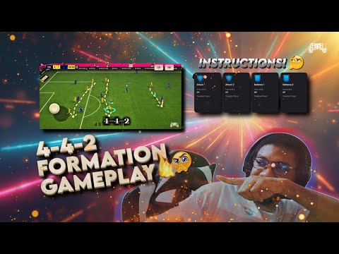 4-4-2 FORMATION (GAMEPLAY GUIDE) how to play the 442 formation 🔥✅️