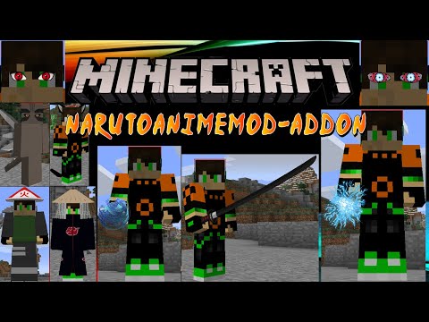 D4RIUS - *INCREDIBLE* Naruto Anime Mod Addon! 3D Models, New Textures, New Items... (Minecraft Naruto Mod)