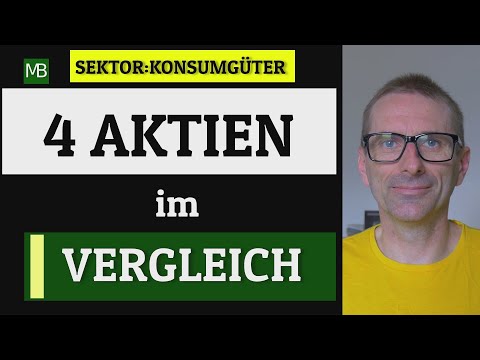 4 KONSUMGÜTERAKTIEN IM VERGLEICH - Danone, Coca-Cola, PepsiCo und Unilever.