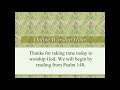 Kiber Street Church of Christ / Worship Service April 26, 2020 / Angleton, Texas / Singing / Sermon