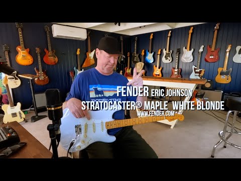 Fender: Eric Johnson Stratocaster® Maple White Blonde.