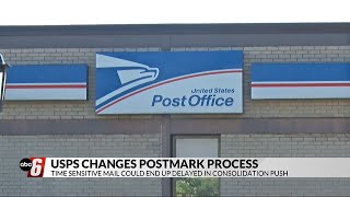 USPS changes postmark system, delaying stamp cancellation until processing