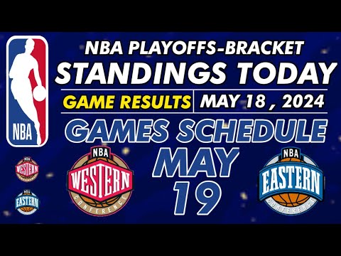 NBA PLAYOFF 2024 BRACKETS STANDINGS TODAY | NBA STANDINGS TODAY as of MAY 18, 2024 | NBA 2024 RESULT