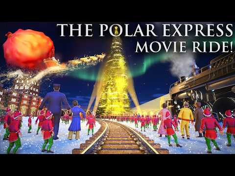 THE POLAR EXPRESS! Movie Ride & Roller Coaster POV