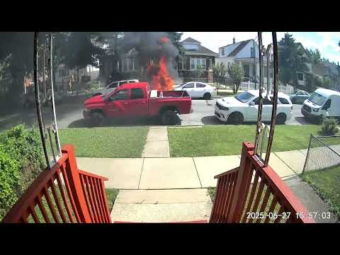 6 27 25 Car Fire In The Neighborhood