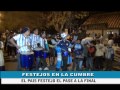 UNA MULTITUD FESTEJO EN LA CUMBRE EL NUEVO TRIUNFO DE LA SELECCION