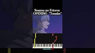 Download lagu Sousou no Frieren OP - 'Yuusha' - YOASOBI (Piano Tutorial) #shorts mp3