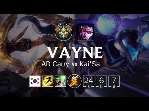 Vayne ADC vs Kai'Sa - KR Challenger Patch 8.21