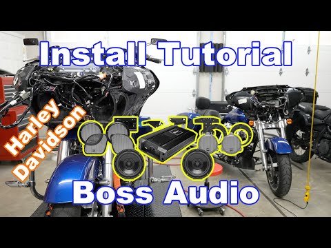 How To Install A Boss Audio Front Speakers & Amplifier on a Harley-Davidson
