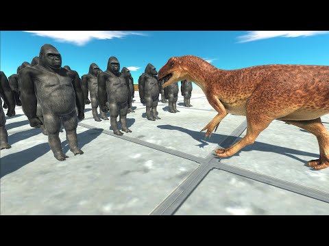 50 Berserker Gorilla Army vs All Factions (Animal Revolt Battle Simulator)