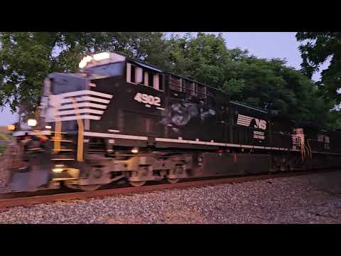 NS 4902 Leads NS 4297 on NS 288 Passing Through in Berryville VA