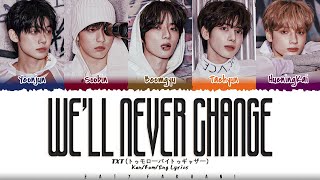 Cover art for We'll Never Change