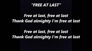 FREE AT LAST Thank God Almighty I&#39;m words lyrics popular favorite trending sing along  songs