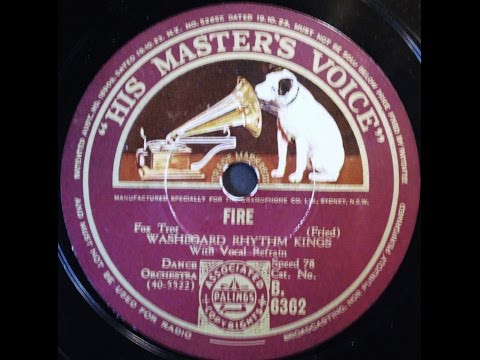 Washboard Rhythm Kings: Fire  1932