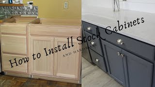 HOW TO INSTALL LOWES STOCK KITCHEN CABINETS: Inexpensive Kitchen Remodel