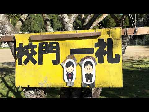 Caminhando pela Escola Primária Kuzudo da cidade de Minamata e pela Escola Secundária Midorihigashi