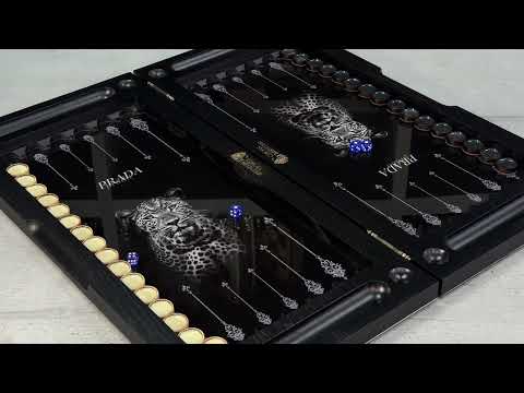 Нарды из стекла и дерева Прадо 60×30×6см - фото 1 - id-p1467439401