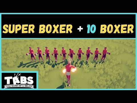 Super Boxer + 10 Boxer VS Every Faction Army - TABS - Totally Accurate Battle Simulator