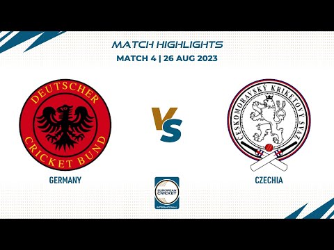 Match 4 - GER vs CZE | Highlights | ECI Germany, Dresden | 26 Aug 2023 | ECI23.118