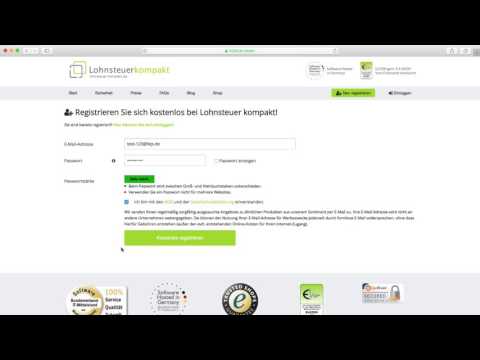 Wie registriere ich mich bei Lohnsteuer kompakt? | Lohnsteuer kompakt