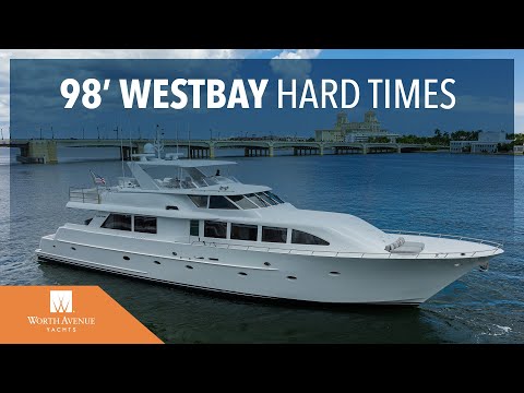 HARD TIMES 98’ Westbay Yacht for Sale | Updated Cockpit Motor Yacht | Worth Avenue Yachts