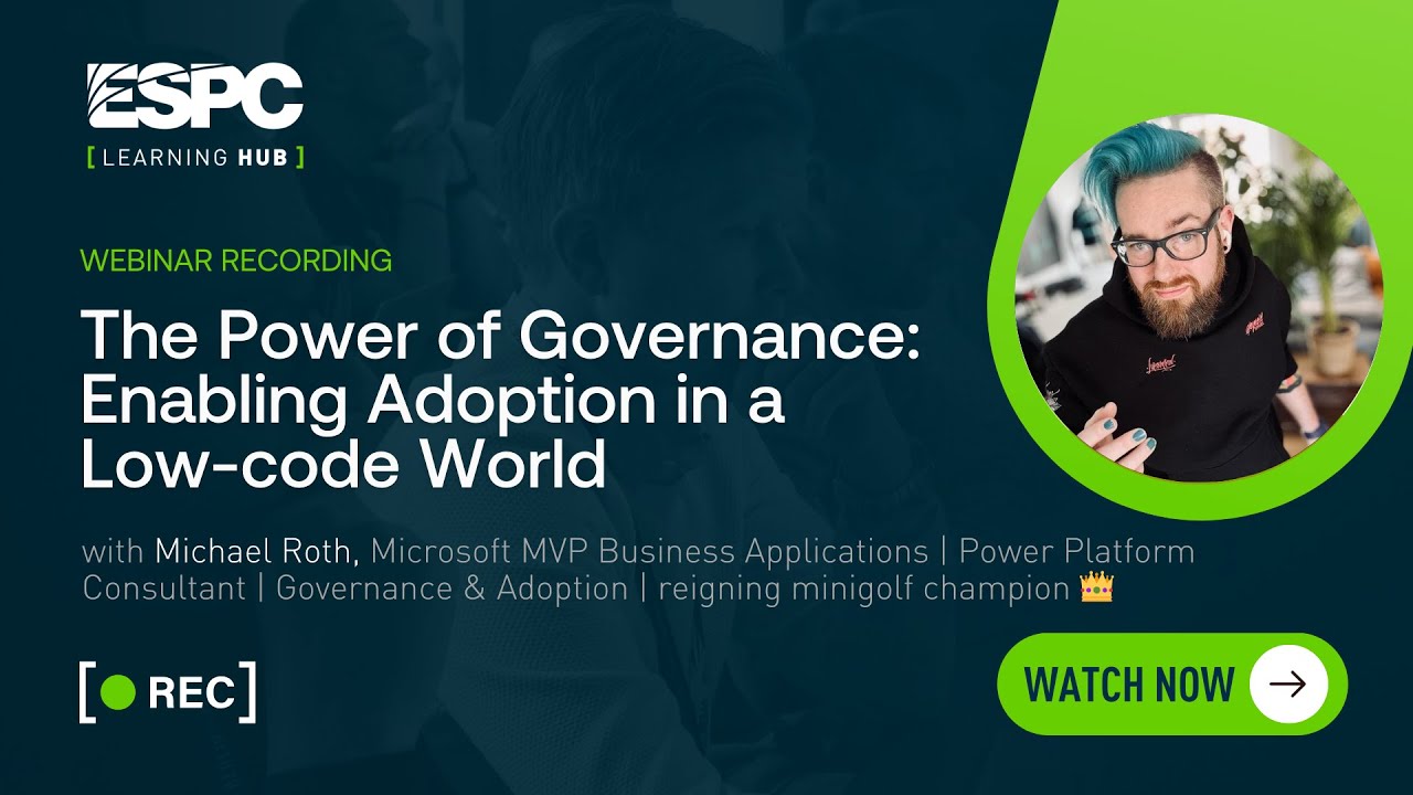 The Power of Governance: Enabling Adoption in a Low-code World