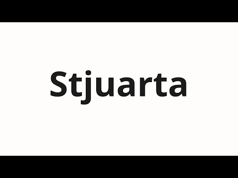 How to pronounce Stjuarta | Стюарта (Stuart in Russian)