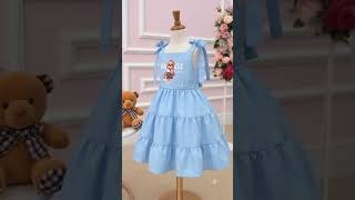 Vídeo de Vestido Infantil Blogueirinha Azul Bebê + Ursinho