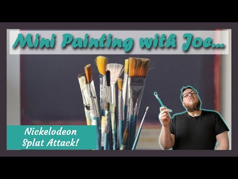 Mini Painting - Nickelodeon Splat Attack (Part 1 Reptar)