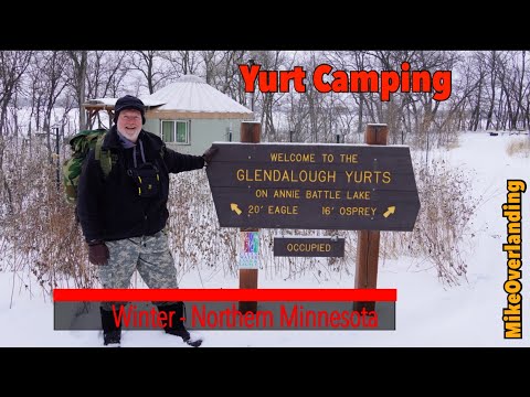Yurt Camping - Winter Minnesota