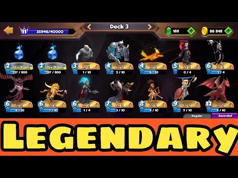 All Legendary Card's In One Deck! Castle Crush