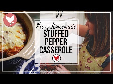 Stuffed Pepper Casserole - Easy Supper Recipe | Cosmopolitan Cornbread