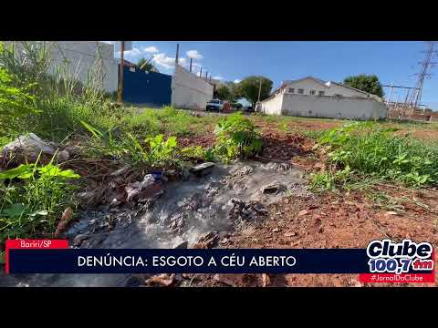 BARIRI: MUNÍCIPE FAZ DENÚNCIA DE ESGOTO A CÉU ABERTO