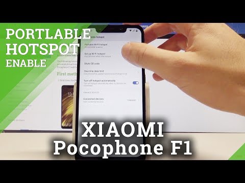 How to Create Portable Hotspot on XIAOMI Pocophone F1 - Share Wi-Fi