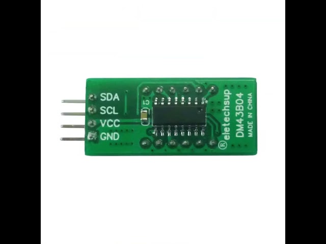 Vídeo relacionado con 4 Dígitos 7 Segmentos 4 Dígitos I2C, Módulo LED Módulo de Pantalla Digital LED Módulo de Tubo Módulo de Pantalla LED Interfaz I2C DC 5V/3.3V DM43B04