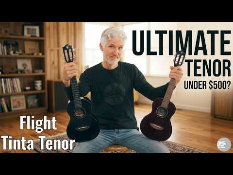 Flight IRIS TINTA NA Natural Solid Mahogany Tenor Ukulele image 8