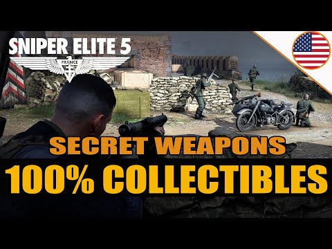 Sniper Elite 5 - 100% Guide - All Collectibles - Mission 7 - Secret Weapons