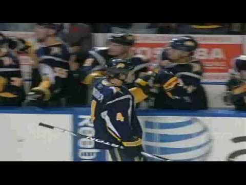 Steve Montador First Goal as a Buffalo Sabre 11/11/09