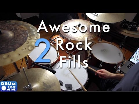 2 Awesome Rock Drum Fills - Drum Lesson | Drum Beats Online
