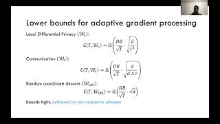 Information-Constrained Optimization: Can Adaptive Processing of Gradients Help?