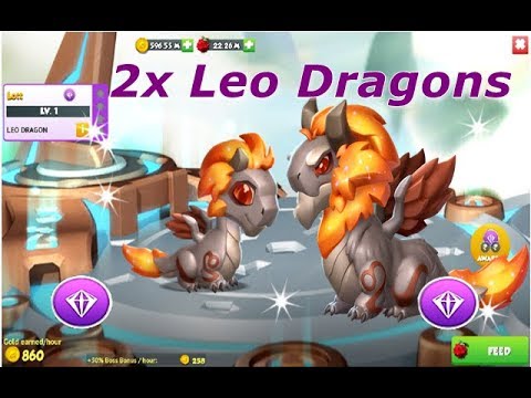 2X LEO Dragons -Dragon Mania legends | How to Breed LEO Dragon | DML | HD