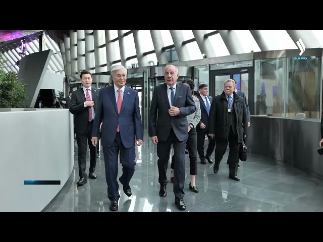 Қазақстан мен Мажарстан Президенттері Alem.Ai халықаралық жасанды интеллект орталығына барды