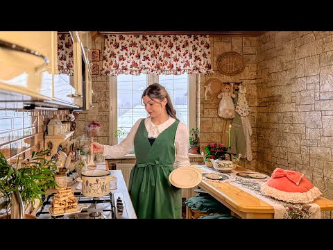 The Art of Simple Living: Cozy Winter Days in the Countryside | Cooking & Sewing