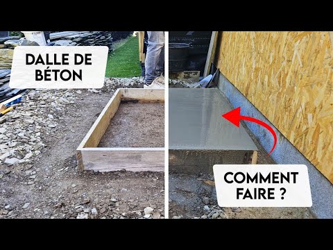 Comment je coule ma dalle pour pompe à chaleur.