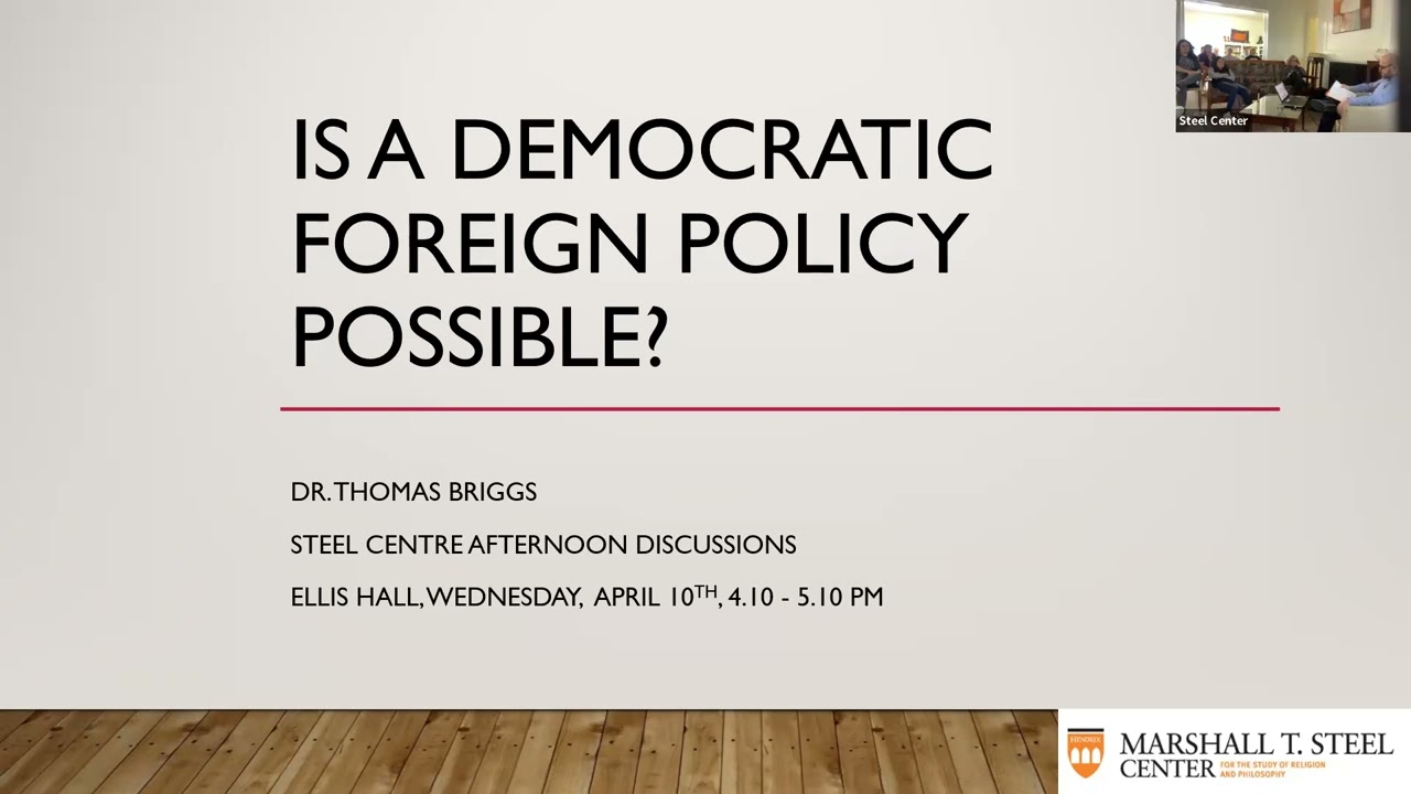 Is a Democratic Foreign Policy Possible? ft. Dr. Tom Briggs