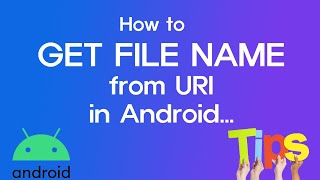 Get File Name from URI in android programmiticaly