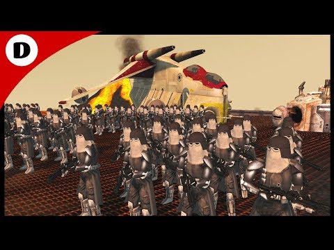 MUSTAFAR LANDING ZONE ~ Clone Assault - Men of War Star Wars Mod