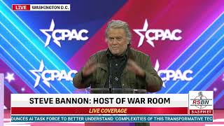 FULL SPEECH: Steve Bannon Addresses CPAC in DC 2024 - 2/24/24