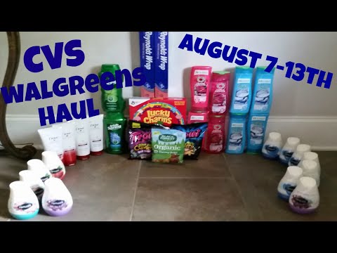 CVS/WALGREENS COUPON DEALS HAUL! 8/7-8/13