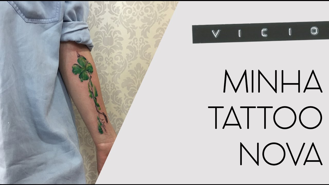 VLOG: MINHA TATTOO DE TREVO | VÍCIO BLOG